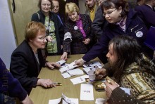 Ehdokas Tarja Halonen, Tammisaari 2000.