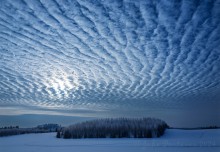 Talvimaisema Simpeleeltä, Ritakoskentie 2024.